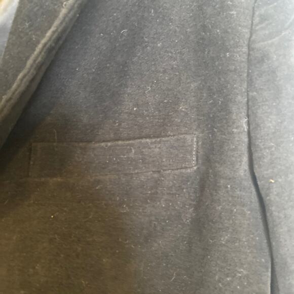 GAP Velour Black Men’s Blazer Jacket Button Close EUC Sz Sm Cotton Career Preppy - Picture 3 of 13